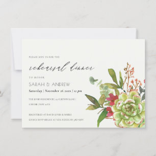SUCCULENT CACTUS WATERCOLOR REHEARSAL DINNER INBJUDNINGAR