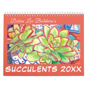 Succulent Calendar 20XX av Debra Lee Baldwin Kalender