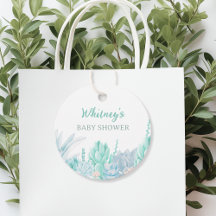 Succulent Cute Watercolor Pojke Shower