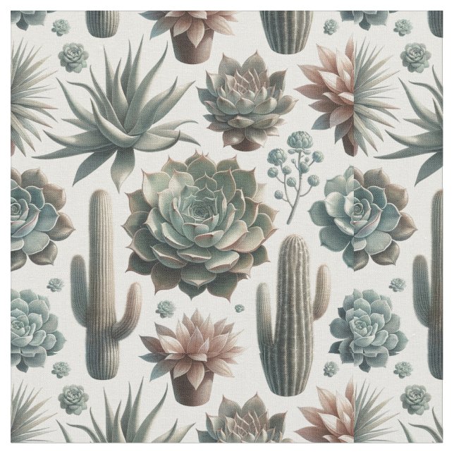 Succulent Fabric Tyg (Närbild)