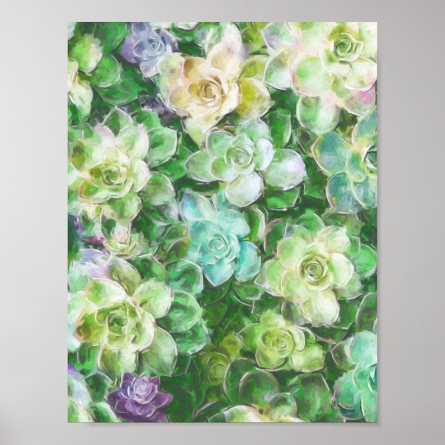 Succulent Garden av Cindy Bendel Poster (Framsidan)