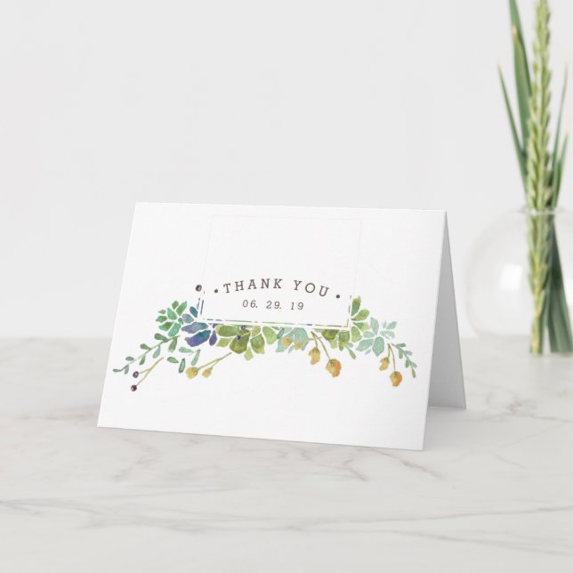 Succulent Garden | Tack-kort Tack Kort (Framsida)