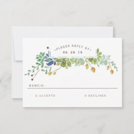 Succulent Garden | VattenfärgBröllop OSA