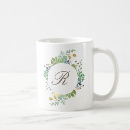 Succulent Garden Watercolor | Inledande Kaffemugg