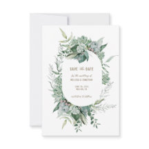 Succulent Garden WedSave Save the Date