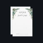 Succulent Greenery | Adminskort för Bröllop Rådkort<br><div class="desc">Den här lyckliga greenergin | Rådgivningskort från bröllop är perfekt för din grönt för boho sage tropical blommigt bröllop. Utformningen har moderna vattenfärgsverk, inklusive ljust grönt eukalyptus, ömtålig fern och klassiska sukulenta varianter, ge utformningen av en enkel, elegant hemlig trädgårdskänsla, perfekt för alla vår-, sommar-, fall- eller vinterbröllop! Var snäll...</div>