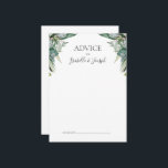 Succulent Greenery | Adminskort för Bröllop Rådkort<br><div class="desc">Den här lyckliga greenergin | Rådgivningskort från bröllop är perfekt för din grönt för boho sage tropical blommigt bröllop. Utformningen har moderna vattenfärgsverk, inklusive ljust grönt eukalyptus, ömtålig fern och klassiska sukulenta varianter, ge utformningen av en enkel, elegant hemlig trädgårdskänsla, perfekt för alla vår-, sommar-, fall- eller vinterbröllop! Var snäll...</div>