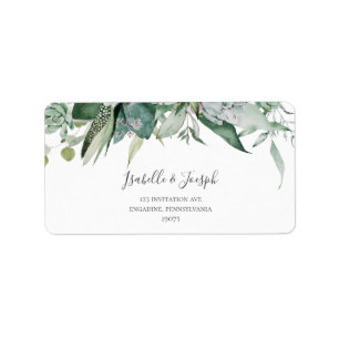 Succulent Greenery   BRÖLLOP OSA ADRESSETIKETTER