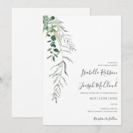 Succulent Greenery | Inbjudan till Avslappnad bröl