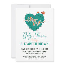 Succulent Heart Fiesta Baby Shower