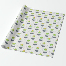 Succulent Kalanchoe Plant Mamma Mönster Presentpapper