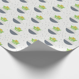 Succulent Kalanchoe Plant Mamma Mönster Presentpapper