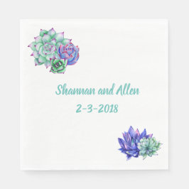Succulent Lunch Napkin Pappersservett
