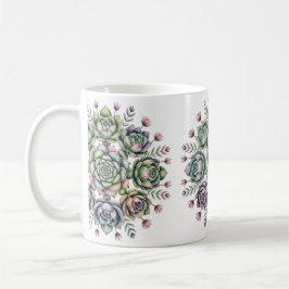 Succulent mandala pattern kaffemugg