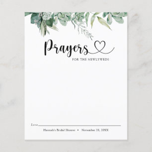 Succulent och Eucalyptus Prayers for the Newlyweds