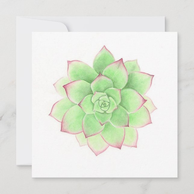 Succulent - Original Artwork by Meghann Russell Julkort (Framsida)
