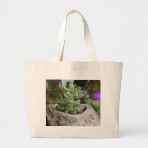 Succulent Plant och Chameleon Plant Jumbo Tygkasse