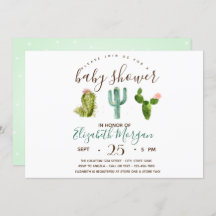 Succulent Polka dots Baby Shower