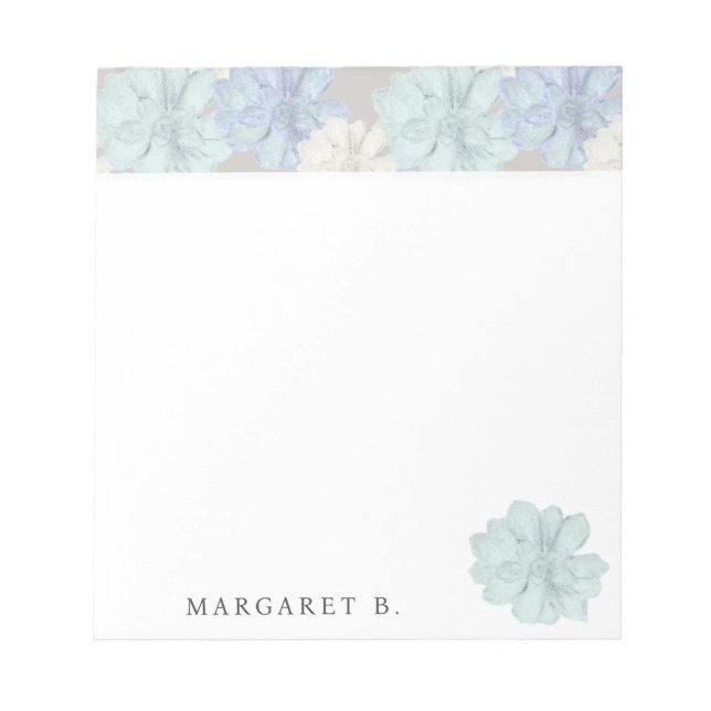 Succulents Art Pattern Custom Anteckningsblock (Framsida)