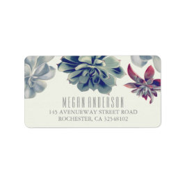 Succulents Blommigt Elegant bröllop Adressetikett