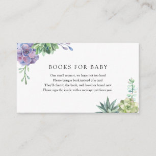 Succulents Bokar för Baby-matningskort Tilläggskort