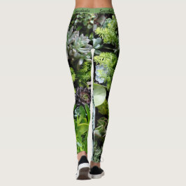 Succulents Botanical Leggings Womens Jogger Yoga