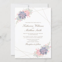 Succulents Bröllop, Vår, vattenfärg