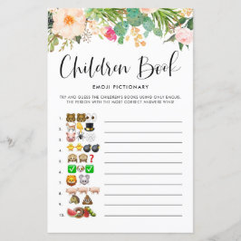 Succulents Children Bok Emoji Pictionary Game