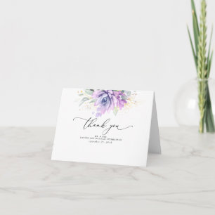Succulents Greenery Elegant Boho Bröllop Tack Kort