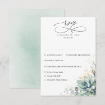 Succulents Greenery och Guld Bröllop OSA