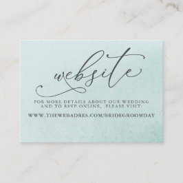 Succulents och Guld Greenery Bröllop webbplats Visitkort