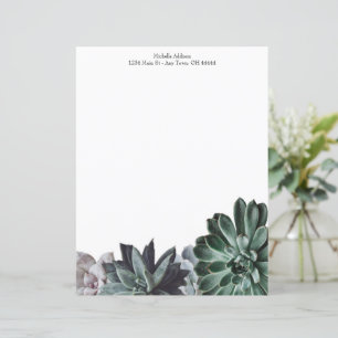 Succulents Personlig Papprare Lakan