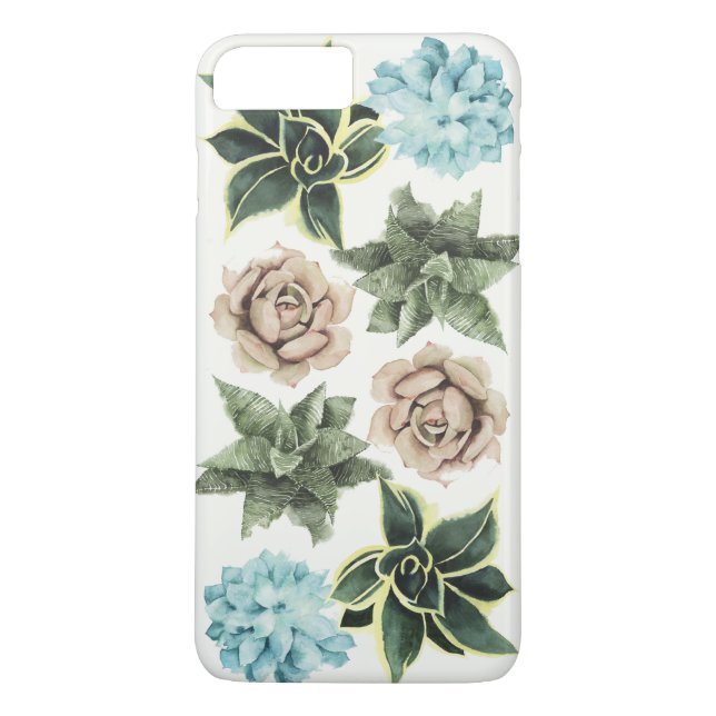 Succulents-rad Case-Mate iPhone Skal (Baksida)