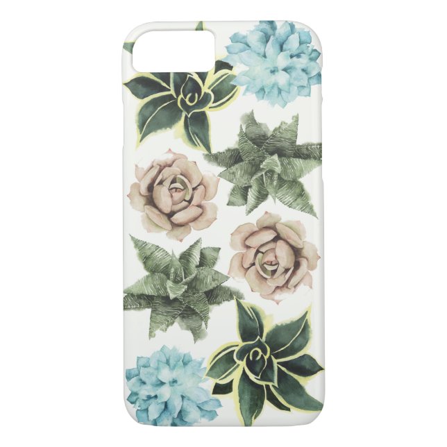 Succulents-rad Case-Mate iPhone Skal (Baksida)