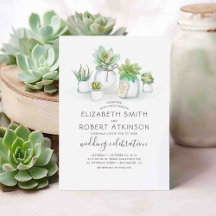 Succulents Rustic Mason Burk | Greenery Bröllop