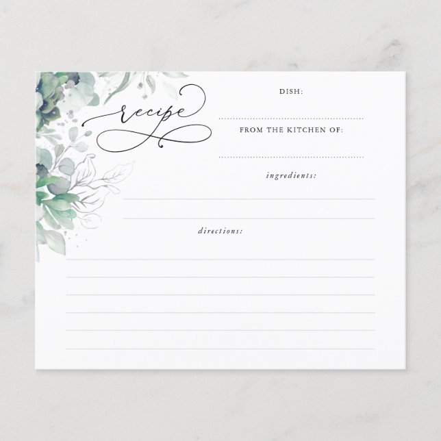 Succulents Silver Greenery Möhippa Recipe (Framsida)