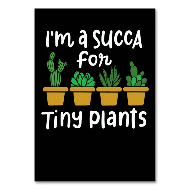 Succulents Tiny Plants Bordsnummer (Framsidan)