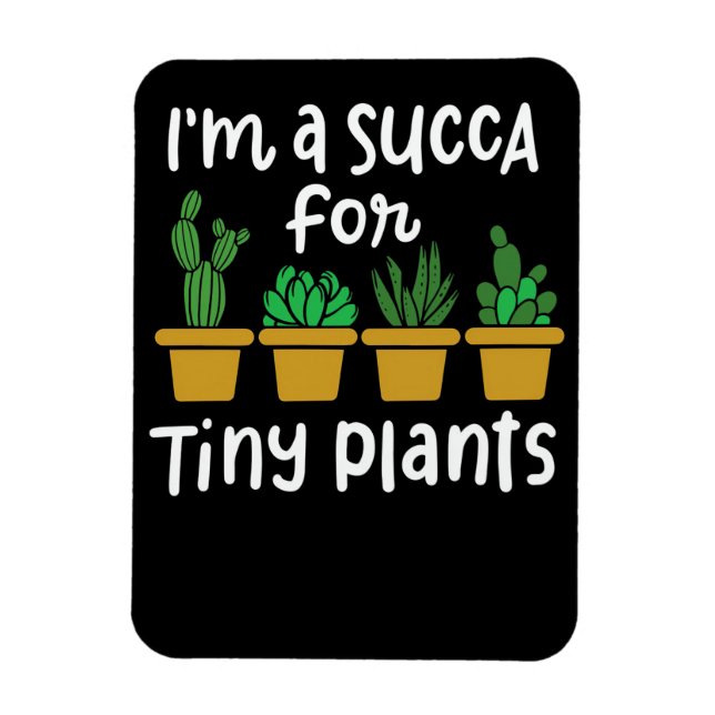 Succulents Tiny Plants Magnet (Vertikal)
