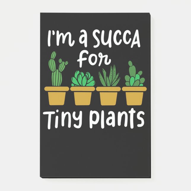 Succulents Tiny Plants Post-it Block (Framsida)