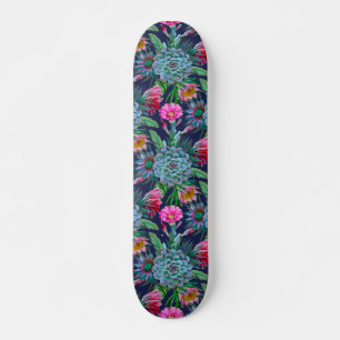 Succulents tropiska trädgård mini skateboard bräda 18,5 cm