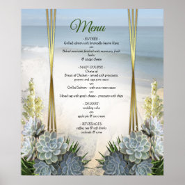 Succules Hues of Blek Blues Poster