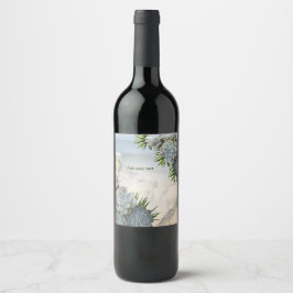 Succules Hues of Blek Blues Vinflaska Etikett