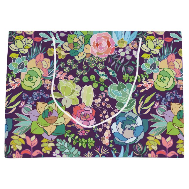 Succuls Cactus  Gift Bag (Framsidan)