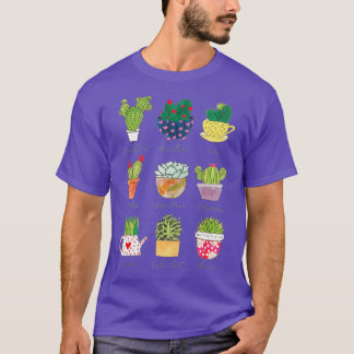 Succuls Plant Älskare Gardener Pothead Bir T Shirt