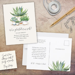 Succulted New Roots Weve Flyttat Nytt adress Vykort