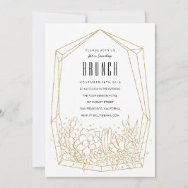 Succulum Terrarium Brunch/Part bjudande Inbjudningar