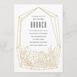 Succulum Terrarium Brunch/Part bjudande Inbjudningar