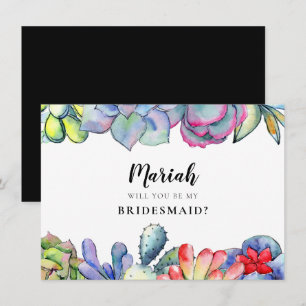 Succulus cactus Bridesmaid frieri kort