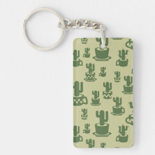 Succulus cactus silhouette i kopp och pots