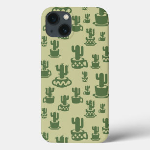 Succulus cactus silhouette i kopp och pots